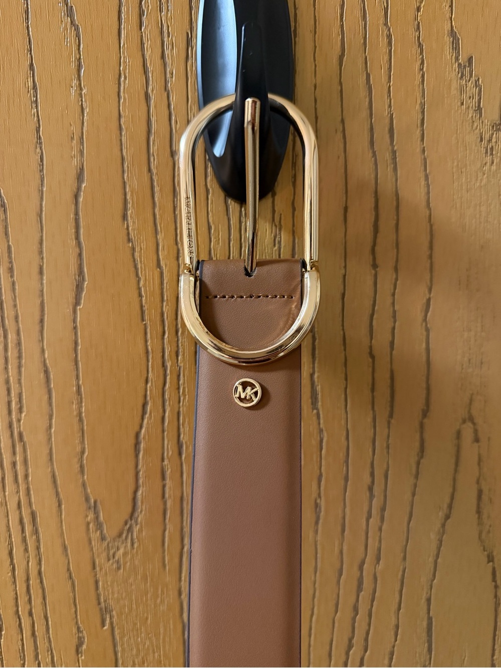 Michael Kors Brown Leather Belt Bag Strap with Gold Hardware